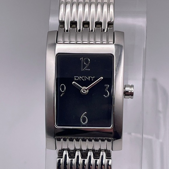 DKNY NY3607 Women's Stainless Steel Quartz Watch - Black Dial, Silver Band - Picture 2 of 10